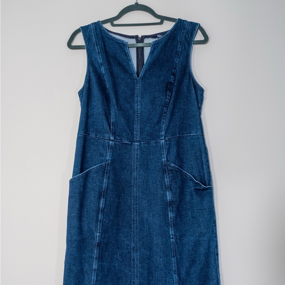 Sleeveless Denim Dress by Boden